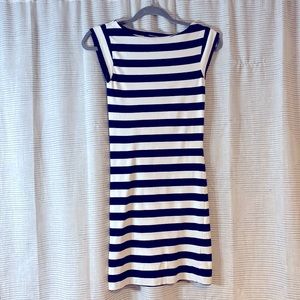 French connection cap sleeve fitted dress